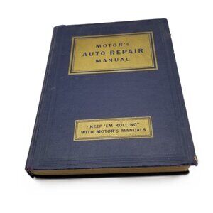 Motors Auto Repair Manual 1951 14th Edition 1935-1951 Models Vintage Automotive
